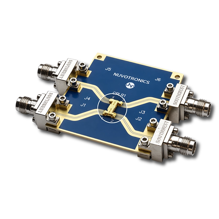 Nuvotronics PolyStrata RF Coupler on PCB
