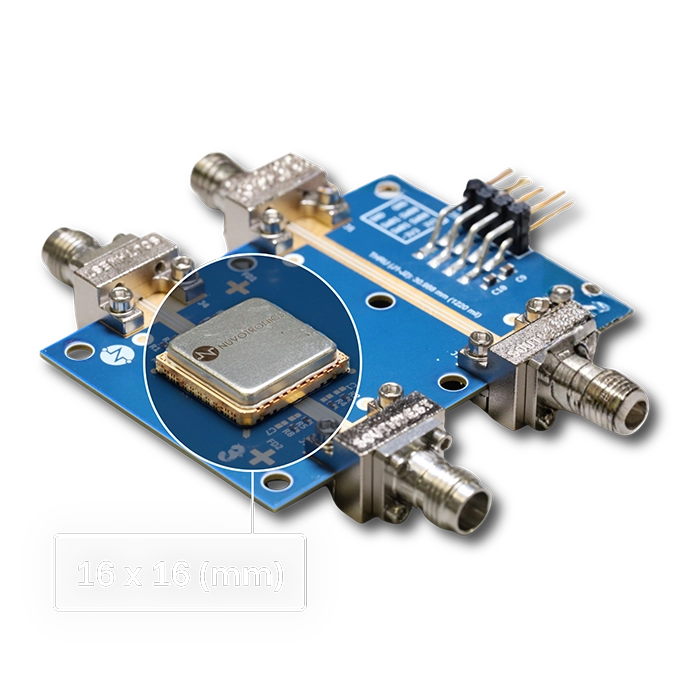 Nuvotronics PolyStrata Switched Filter Bank on PCB